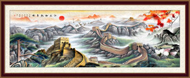 长城山水画