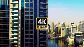 航拍现代城市建筑群