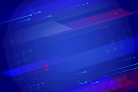 蓝色抽象电路背景