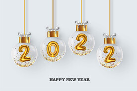 创意数字新年海报