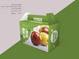 冬枣包装设计 平面图