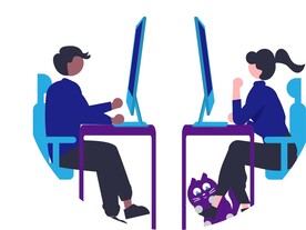 扁平化矢量人物插画