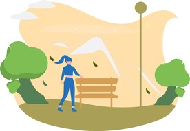 扁平化矢量人物插画