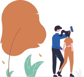 扁平化矢量人物插画