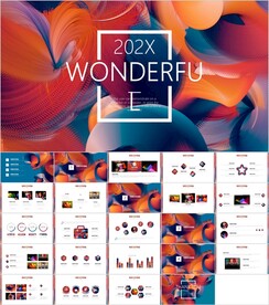 大气绚丽商务PPT模板