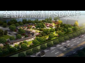 古建樱花梅花林