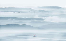 新中式山水电视背景墙