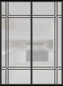 高清分层透明底推拉门打印图