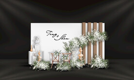 白色婚礼迎宾区