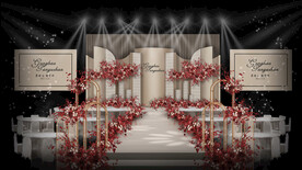 香槟色婚礼仪式区