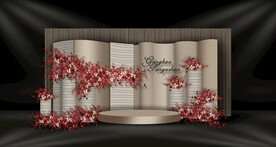 香槟色婚礼迎宾区