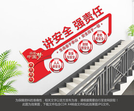 安全生产楼梯文化墙