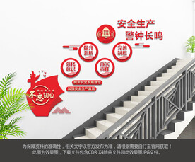 安全生产楼梯文化墙