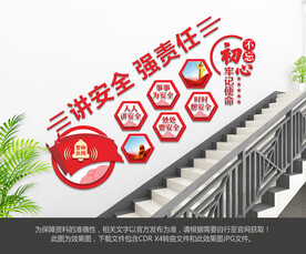 安全生产楼梯文化墙