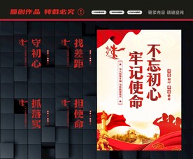 不忘初心展板