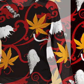 大牌女装数码印花高清分层