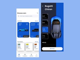 汽车租赁app移动端UI素材