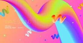 炫酷抽象背景展板