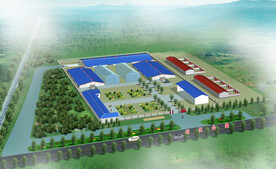 蔬菜专业合作社物流中心效果图