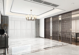 新中式客厅场景家具空景