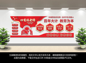 四有好老师文化墙
