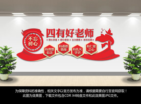 四有好老师文化墙