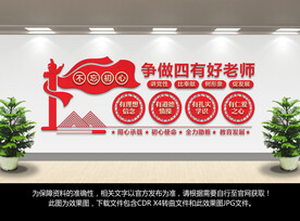 四有好老师文化墙