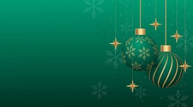 绿色圣诞主题背景