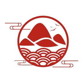 矢量中国风山纹祥云花纹海水纹