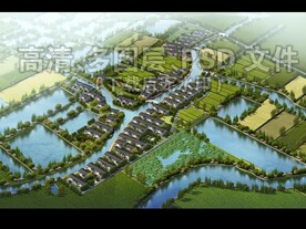 江南村庄农田鸟瞰航拍