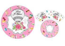 陶瓷花纸设计杯垫盘子花纸