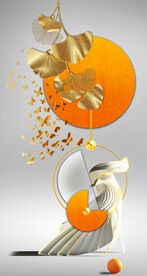 装饰画 抽象画 蝴蝶