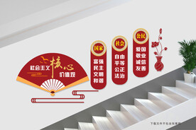 价值观楼梯文化墙