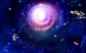 科幻星空背景墙