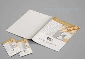 西餐西点美食宣传画册封面图片