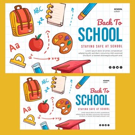 早教培训学校名片海报