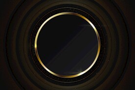 金属圆环黑色背景