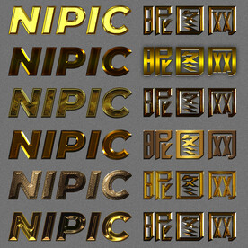 精美金属质感电影网游海报字体