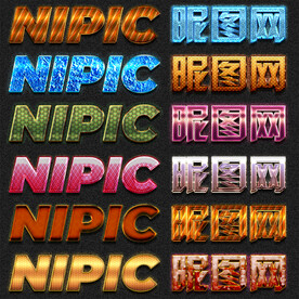 金属质感电影网游动漫海报字体