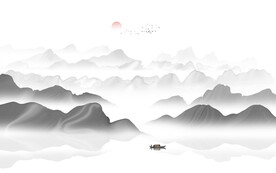 水墨山水画