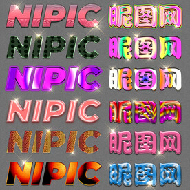 炫彩时尚个性logo样机样式