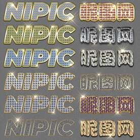 炫酷3d字体样式特效立体字模板