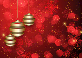 红色喜庆雪花背景