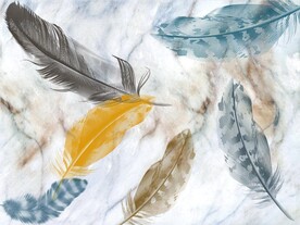 装饰画 晶瓷画 羽毛