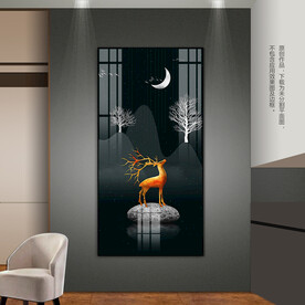 现代简约客厅玄关装饰画无框画