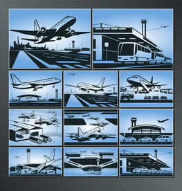 矢量客货航空运输系列