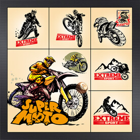 矢量摩托越野竞技系列