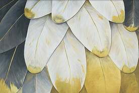 装饰画 晶瓷画 羽毛