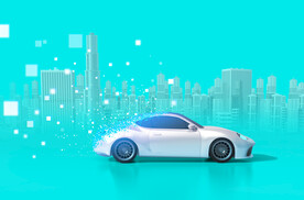 智能汽车新能源汽车海报