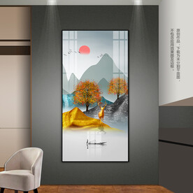 意境山水玄关装饰画客厅卧室挂画